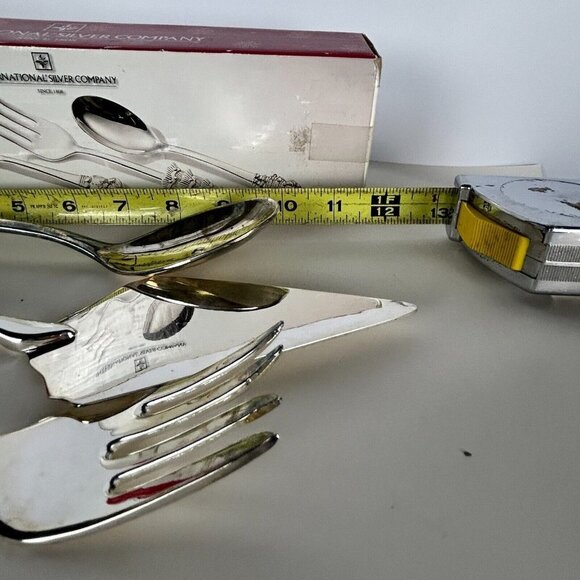 International Silver Co. Holiday Joy 3 Piece Silverplate Serving Set Christmas - Picture 8 of 11